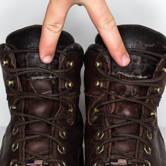 Chippewa Men's Work Boots Waterproof Chip-A-Tex Leather Brown Size 12 | AA - Picture 7 of 7